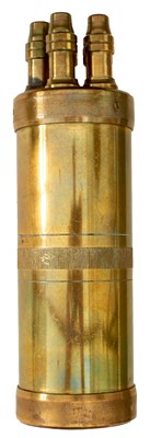 Lot 830 - A GOOD COPY OF A COLT PATERSON MULTI-CHARGER POWDER FLASK