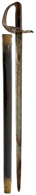 Lot 778 - A SCARCE JACOBS RIFLE SWORD BAYONET AND SCABBARD