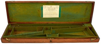 Lot 819 - AN OAK SPORTING GUN CASE
