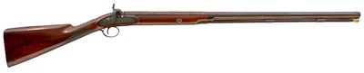 Lot 327 - A 12-BORE PERCUSSION SINGLE BARRELLED SPORTING GUN BY WESTLEY RICHARDS