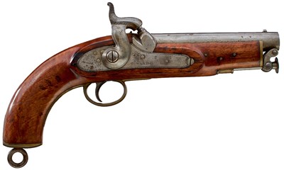 Lot 339 - A GOOD .560 CALIBRE PERCUSSION SEA SERVICE BELT PISTOL