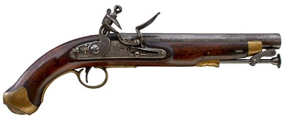 Lot 340 - A GOOD .650 CALIBRE WILLIAM IV FLINTLOCK NEW LAND PATTERN SERVICE PISTOL