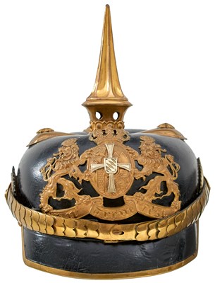 Lot 744 - A BAVARIAN RESERVIST OFFICER'S PICKELHAUBE