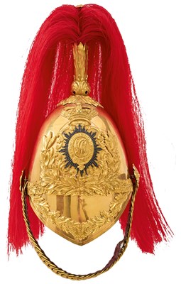 Lot 703 - A KING'S DRAGOON GUARDS OFFICER'S HELMET 1847-1871