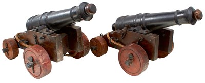 Lot 666 - A PAIR OF 19TH CENTURY SIGNALLING CANNON