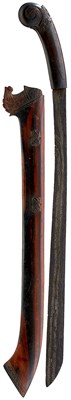 Lot 516 - A LATE 19TH CENTURY INDONESIAN SUMBAWA KABEALA OR SHORT SWORD