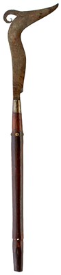 Lot 528 - A 19TH CENTURY INDONESIAN JAVA KUDI TRANCHANG OR CHOPPER
