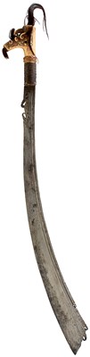 Lot 529 - A SCARCE 19TH CENTURY KALIMANTAN SEA DAYAK JIMPUL OR SHORT SWORD