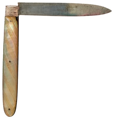 Lot 814 - A GEORGIAN SILVER POCKET KNIFE