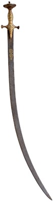 Lot 471 - A 19TH CENTURY INDIAN TULWAR OR SWORD