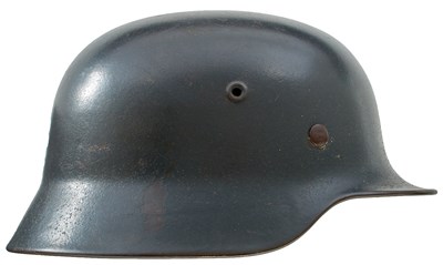 Lot 749 - A THIRD REICH LUFTWAFFE M40 SINGLE DECAL HELMET