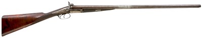 Lot 320 - AN 18-BORE DOUBLE BARRELLED PINFIRE SLIDE AND TILT SPORTING GUN BY J.D. DOUGALL OF LONDON