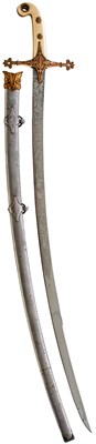 Lot 599 - A GOOD QUALITY VICTORIAN MAMELUKE OR SWORD BY GARDEN