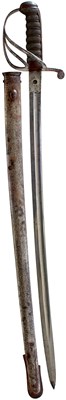 Lot 615 - A SCARCE VICTORIAN SPECIAL PATTERN VOLUNTEER ARTILLERY OFFICER'S SIDEARM OR SHORT SWORD