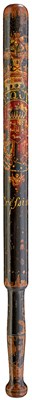 Lot 882 - OF NORFOLK INTEREST: A GEORGIAN PAINTED WOOD TRUNCHEON FOR LITTLE CRESSINGHAM