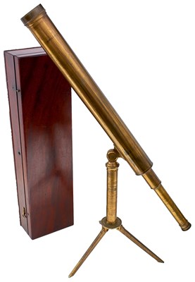Lot 854 - A VICTORIAN BOXED RANGE SPOTTING TELESCOPE