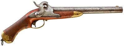 Lot 343 - A .750 CALIBRE SWEDISH MODEL 1850 PERCUSSION CAVALRY PISTOL