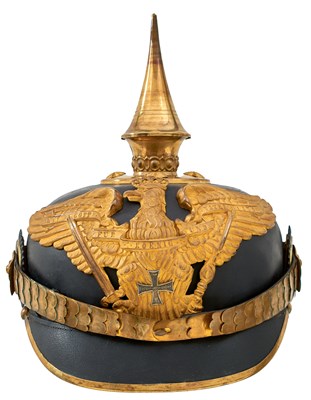Lot 746 - A FIRST WAR PERIOD IMPERIAL GERMAN PRUSSIAN 12TH GRENADIER REGIMENT OFFICER'S PICKELHAUBE