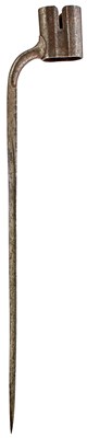 Lot 783 - A SCARCE HESSIAN MILITARY JAGER DOUBLE RIFLE BAYONET