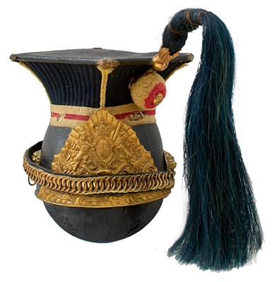 Lot 707 - A VICTORIAN 16TH LANCERS TROOPER'S LANCE CAP