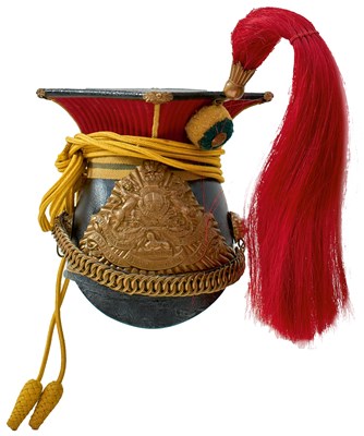 Lot 705 - A VICTORIAN 12TH LANCERS TROOPER'S LANCE CAP