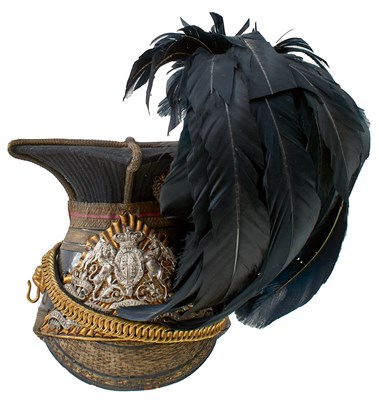 Lot 704 - A 16TH LANCER'S OFFICER'S LANCE CAP