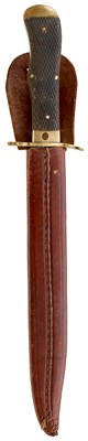 Lot 809 - A LATE 19TH OR EARLY 20TH CENTURY BOWIE OR HUNTING KNIFE BY CLEMENTS