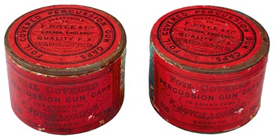 Lot 535 - THREE TINS OF PERCUSSION CAPS
