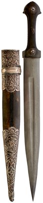 Lot 489 - A 19TH CENTURY OTTOMAN TURKISH KINDJAL