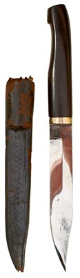 Lot 491 - AN IMPERIAL RUSSIAN HUNTING OR SKINNING KNIFE