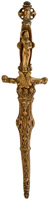 Lot 816 - A LATE 19TH CENTURY MOMENTO-MORI OR ROMANTIC DAGGER