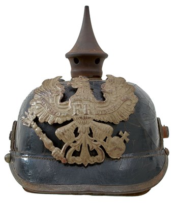 Lot 743 - A FIRST WAR PERIOD GERMAN PRUSSIAN M.1915 INFANTRYMAN'S PICKELHAUBE