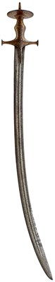 Lot 467 - A 19TH CENTURY INDIAN TULWAR OR SWORD