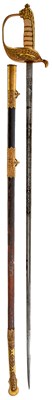 Lot 586 - AN EARLY 20TH CENTURY ITALIAN NAVAL OFFICER'S SWORD BY EICKHORN