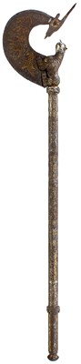 Lot 478 - A 19TH CENTURY INDIAN AXE.
