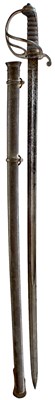 Lot 606 - A SCARCE ARTILLERY OFFICER'S SWORD TO THE SHEFFIELD ARTILLERY VOLUNTEERS