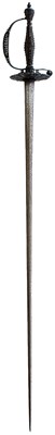 Lot 644 - A 19TH CENTURY CUT STEEL HILTED SMALL SWORD