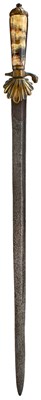Lot 647 - AN 18TH CENTURY BRITISH HUNTING HANGER OR SWORD