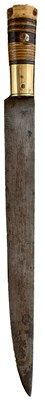 Lot 493 - A LARGE RUSSIAN COSSACK DAGGER