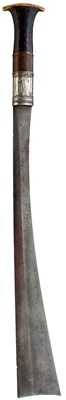 Lot 461 - A LATE 18TH OR EARLY 19TH CENTURY BURMESE DHA
