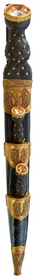 Lot 1 - A SCOTTISH OFFICER'S DIRK AND SGIAN DUBH SET TO THE BLACK WATCH