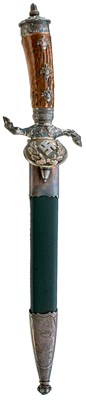 Lot 15 - A THIRD REICH TYPE HUNTING ASSOCIATION DIRK OR SIDEARM