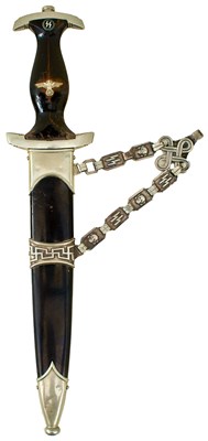 Lot 22 - A THIRD REICH SS CHAINED DAGGER