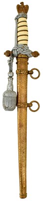 Lot 46 - A THIRD REICH NAVAL OFFICER'S DAGGER