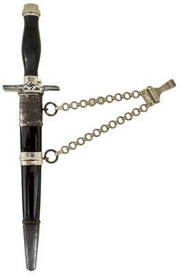 Lot 51 - A THIRD REICH POSTCHUTZ LEADER'S DAGGER