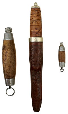 Lot 432 - TWO SWEDISH BARREL KNIVES