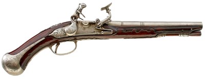 Lot 243 - A 34-BORE FLINTLOCK ITALIAN BRESCIAN BELT PISTOL