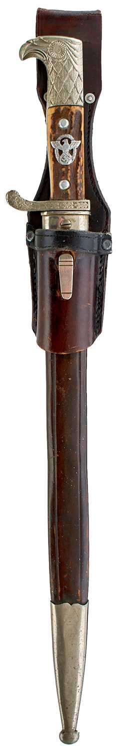 Lot 68 - A THIRD REICH POLICE DRESS BAYONET