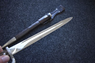 Lot 68 - A THIRD REICH POLICE DRESS BAYONET