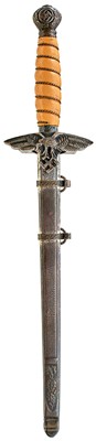 Lot 80 - A THIRD REICH MINIATURE 2ND PATTERN LUFWAFFE OFFICER'S DAGGER
